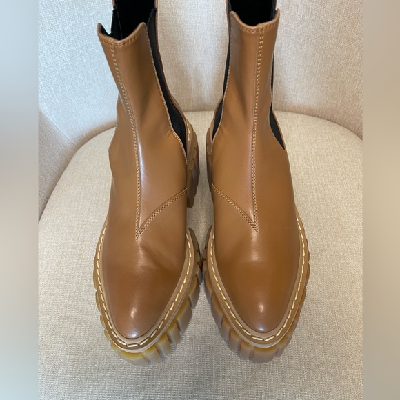 New Stella McCartney Emilie Pull On Leather Chelsea Boots. Size 6 1/2 - Picture 3 of 15